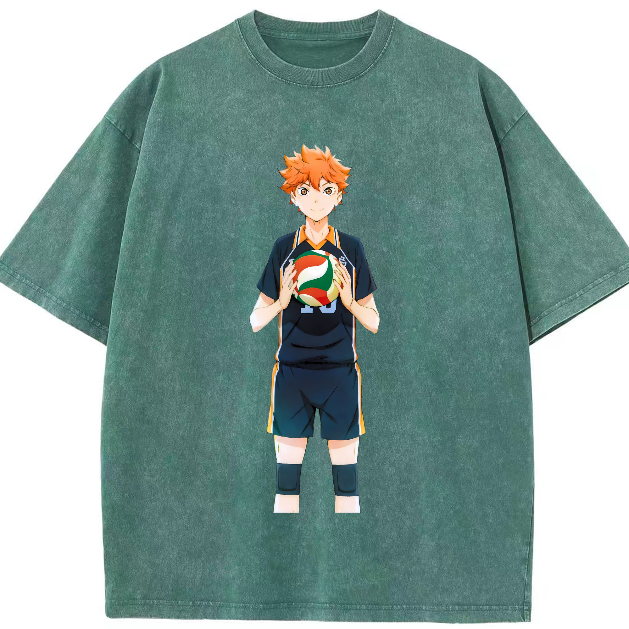 （画像用） ハイキュー!! Haikyu!! 綿100% ヴィンテージ風 半袖Tシャツ（フロントプリント）